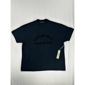 FEAR OF GOD ESSENTIALS Black Bonded T-Shirt